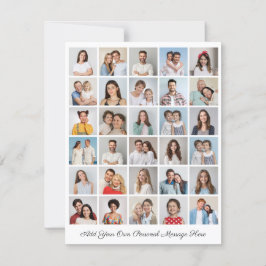 30 Foto Collage Ihre eigene Grußkarte hinzufügen