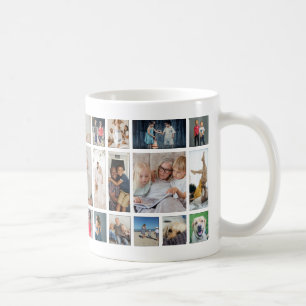 30-Foto-Collage-Vorlage personalisiert Kaffeetasse