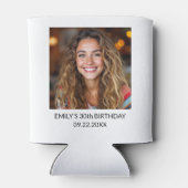 30 Foto Geburtstagsfeier mit mir Dosenkühler (Rückseite)