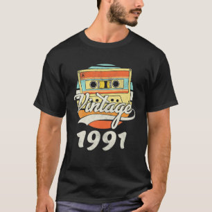 30. Geburtstag 1991 Vintage Retro-Kassette 30 Jahr T-Shirt