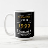 30. Geburtstag 1993 Legendär hinzufügen Kaffeetasse (Links)