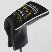 30. Geburtstag 1993 Name Legendary Black Gold hinz Golf Headcover (3/4 Vorderseite)