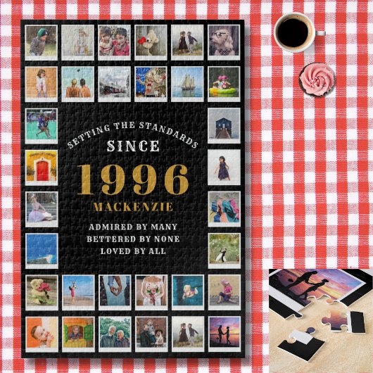 30. Geburtstag 1996 Familien-Erinnerungs-Foto-Coll Puzzle
