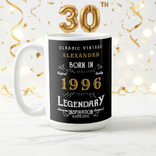 30. Geburtstag 1996 Legendär Retro Kaffeetasse