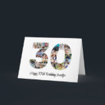 30. Geburtstag 30. Custom Foto Collage Karte<br><div class="desc">Mit dieser faszinierenden 30. Geburtstagsnacht-Collage können Sie fünfunddreißig Jahre wundervolle Erinnerungen und Abenteuer feiern. Diese anpassbare Vorlage ist die perfekte Mischung aus Kreativität und Stimmung, die es Ihnen ermöglicht, ein wahrhaft unvergessliches Geschenk für den besonderen Tag Ihrer Lieben zu schaffen. Erleben Sie das Wesentliche von unglaublichen Jahren in einem Single-Meisterwerk...</div>