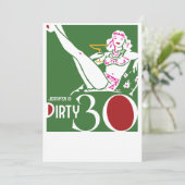 30. Geburtstag - 30. Einladung (Stehend Vorderseite)