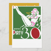 30. Geburtstag - 30. Einladung (Vorne/Hinten)