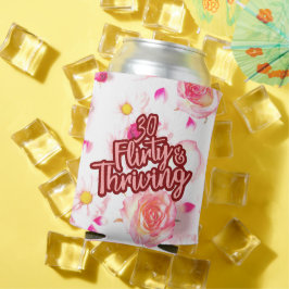 30. Geburtstag 30 Kokett und florierend Spaß rosa Dosenkühler