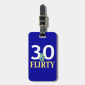 30. Geburtstag 30 und Kokett Gepäckanhänger (Vorderseite vertikal)