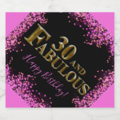 30. Geburtstag Alkoholflaschenetikett (Einzelnes Label)