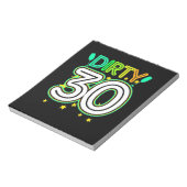 30. Geburtstag | Alles Gute zum 30. Geburtstag Notizblock (Rotiert)