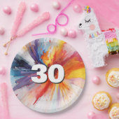 30. Geburtstag, Anstrich Pappteller (Party)