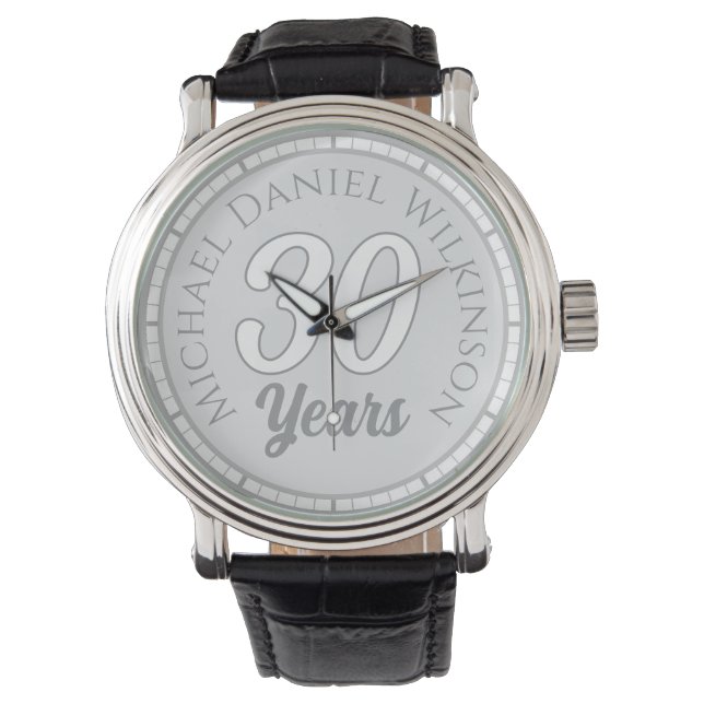 30. Geburtstag Armbanduhr (Vorderseite)