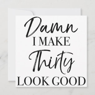 30. Geburtstag Attitüde Karte