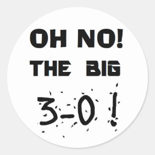 "30. Geburtstag" Aufkleber