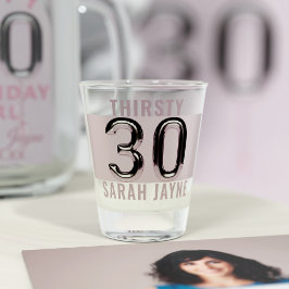 30 Geburtstag Ballon Personalisiert Shot Glass Schnapsglas