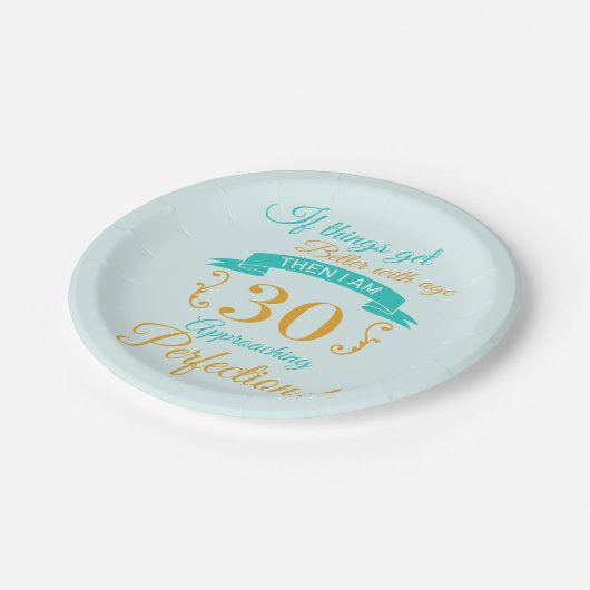 30. Geburtstag besser mit Alter Pappteller (Schrägansicht)