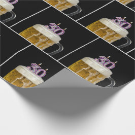 30. Geburtstag Bierbraut Tasse mit Kerzen Geschenkpapier
