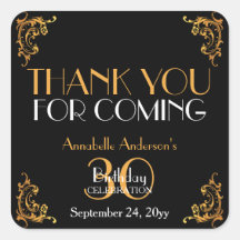 30. Geburtstag Black Gold Retro Vintag Vielen Dank