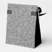 30. Geburtstag Black Silver Glitzer Vielen Dank Geschenkschachtel (Rückseite)