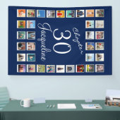 30. Geburtstag Blau Banner (Messe)