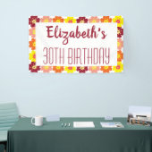 30. Geburtstag Blume Party Banner (Messeveranstaltung)