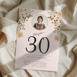 30. Geburtstag Blumenkohl-Foto-Party Einladung