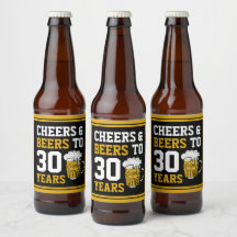 30. Geburtstag Cheers & Biere bis 30 Jahre