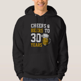 30. Geburtstag Cheers & Biere bis 30 Jahre Hoodie