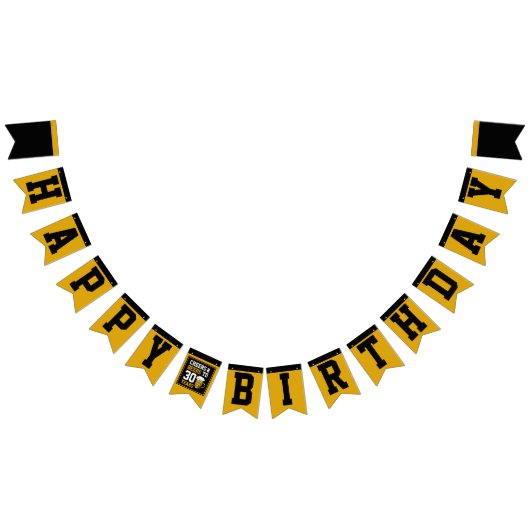 30. Geburtstag Cheers & Biere bis 30 Jahre Wimpelkette (Alle)