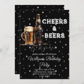 30. Geburtstag Cheers & Biers bis 30 Jahre Einladung (Vorne/Hinten)