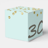 30. Geburtstag Confetti Geschenkschachtel (Rückseite)