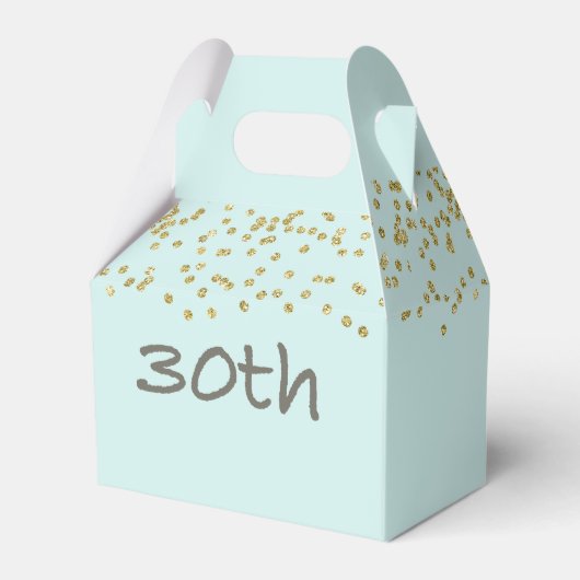 30. Geburtstag Confetti Geschenkschachtel (Vorderseite)