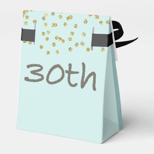 30. Geburtstag Confetti Geschenkschachtel (Rückseite)