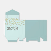 30. Geburtstag Confetti Geschenkschachtel (Ungefaltet)