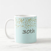 30. Geburtstag Confetti Kaffeetasse (Links)