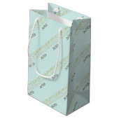 30. Geburtstag Confetti Kleine Geschenktüte (Rückseite Schrägansicht)
