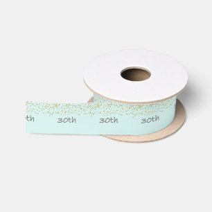 30. Geburtstag Confetti Satinband