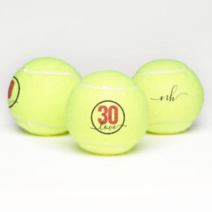 30. Geburtstag Custom Mit Monogramm Tennis Balls Tennisbälle