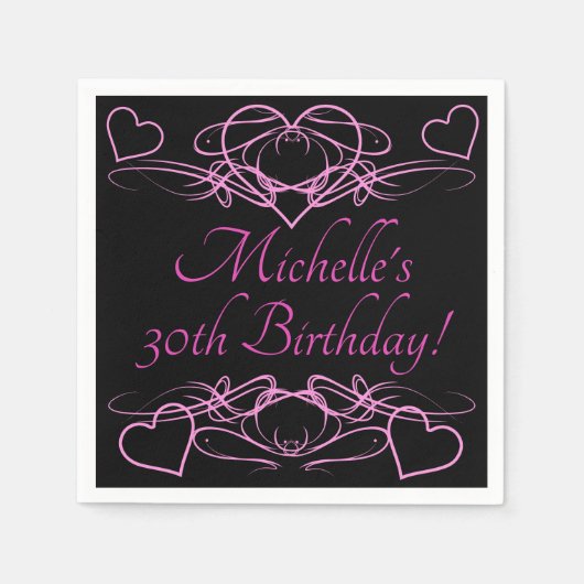 30. Geburtstag der Frau Serviette (Vorderseite)