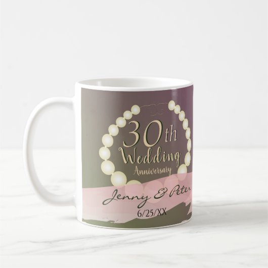 30. Geburtstag der Perle Kaffeetasse (Links)