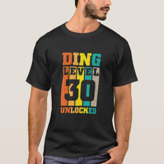 30. Geburtstag Ding Level 30 Unlock Gaming T-Shirt