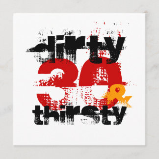 30. Geburtstag - Dirty 30 & Durst Einladung