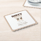 30. Geburtstag Dirty Dreißig Espresso Martini Part Untersetzer (angewinkelt)