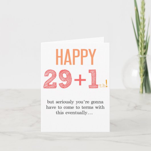 30. Geburtstag dreissig Karte (Vorderseite)