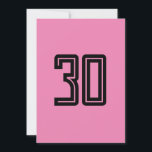 30. GEBURTSTAG EINFACHE PINKANLAGE EINLADUNG<br><div class="desc">30. GEBURTSTAGLICHE EINLADUNG</div>