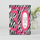 30. Geburtstag Einladung (Stehend Vorderseite)