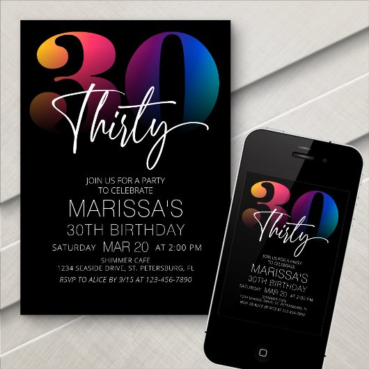 30. Geburtstag Einladung