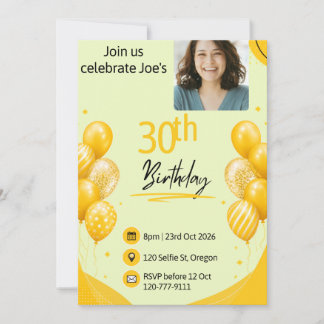 30. Geburtstag Einladung