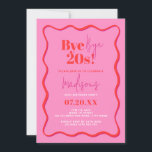 30. Geburtstag Einladung Bye Bye 20s Wavy Border<br><div class="desc">Feiern Sie mit unserer lebendigen und modernen 30. Geburtstagseinladung die 3-0 im Stil. Diese einzigartige und farbenfrohe Einladung ist perfekt für die Ankündigung Ihres Meilenstein Geburtstags. Egal ob Sie eine klassische Angelegenheit oder eine wilde "dreissig" Feier planen, unsere bearbeitbare Einladungsvorlage erlaubt es Ihnen, die Details anzupassen. Schicken Sie diese elektronische...</div>